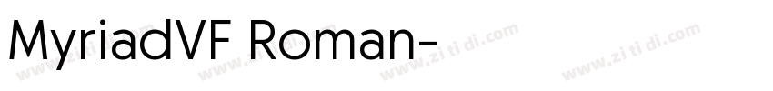 MyriadVF Roman字体转换 MyriadVF Roman字体转换